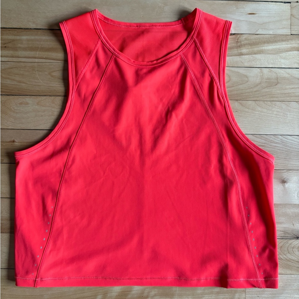 lululemon athletica Bright Red Muscle Tee